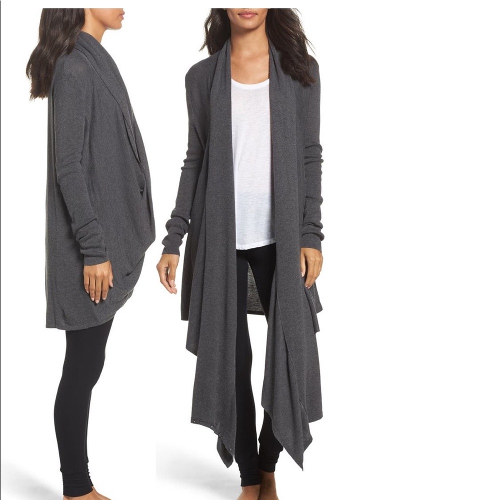 Nordstrom Lingerie Long Wrap Cardigan